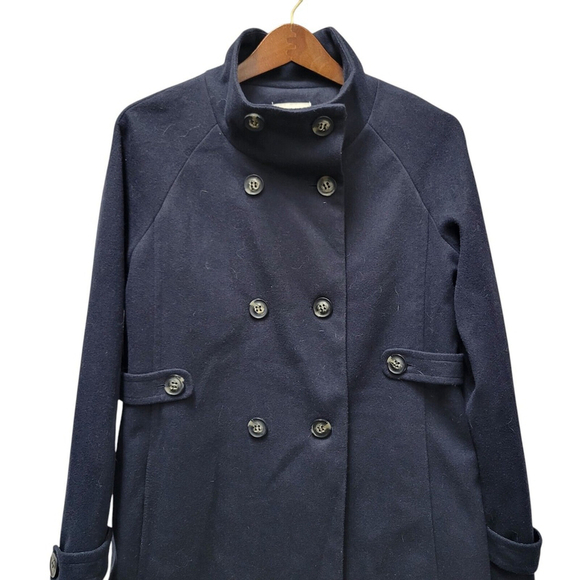 Forever 21 Double Breast Pea Coat Women's Medium Navy Pre-owned - Picture 4 of 11